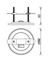 TEK PARTS * BASE EMPOTRAR PARA COLGANTES * CUERO